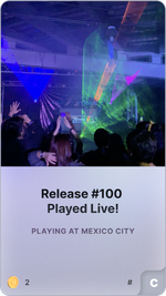 Release #100 Played Live!