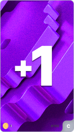 +1 Purple